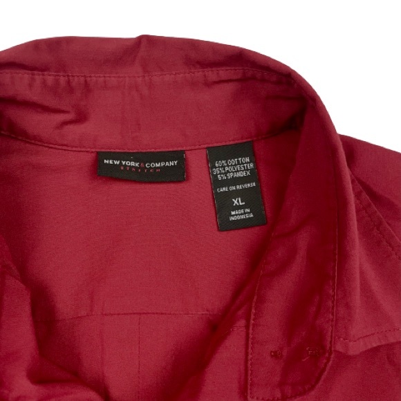 New York & Company Women’s Button- Down Front/Back Tailored Stitching Size XL - Picture 7 of 7